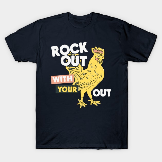 Musical Rooster T-Shirt by machmigo